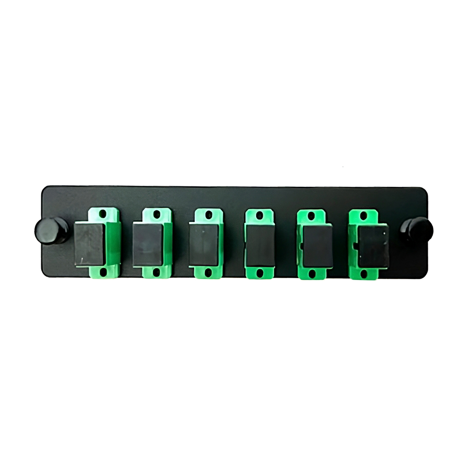 SC SX 6 Pack-6 Fibers-Green-Back Plate – Briteluxe Connect